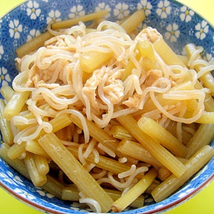 ふきと白滝油揚げの煮物